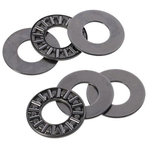 with Washers 10pcs Alloy Steel Durable AXK0819 AXK1226 Thrust Bearing Corrosion Resistance Silver Industrial Bearing Robotics(AXK1226 12x26x4mm)...