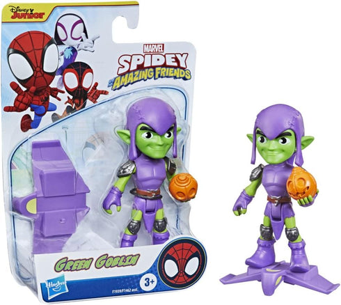Marvel Spidey and His Amazing Friends Green Goblin Hero Figure, 4-Inch Scale Action Figure, Includes 1 Accessory, for Kids Ages 3 and Up...