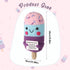 Funny Positive Ice Lolly, Crochet Ice Cream Cute Knitted ICY Pole Toy with Encouraging Card Smiling Emotional Support Potato Doll Handmade Positiv...
