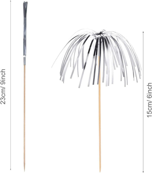 Allazone Cocktail Picks Firework Party Picks, 120 PCS Firework Cake Toppers, Sandwich & Cocktail Picks, Toothpicks for Cake Decoration, Party Supp...