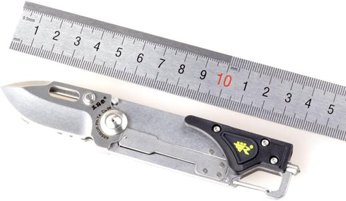 Sanrenmu 6050 LUF-PH-T4 Pocket EDC Folding Camping Knife Multi Toolkit Screwdriver Belt Cutting LED Bottle Opener Glass Breaker...