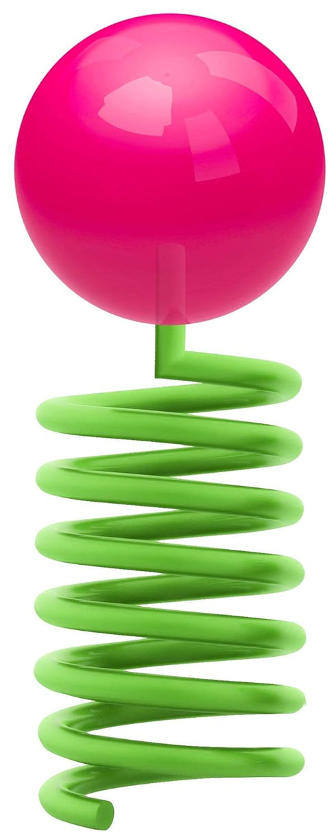 Spring Pop Finger Sucker Kids Candy on a Spring - Assorted Fun Flavors 24 Count (12 Individually Wrapped Pack of 2) Kosher Fun Lollipops Suckers...