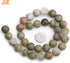 JOE FOREMAN 12mm Natural Unakite Jasper Semi Precious Gemstone Round Frosted Matte Chakras Loose Beads for Jewelry Making DIY Handmade Craft Suppl...