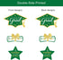 Green and Gold Graduation Decorations Set of 24 Class of 2025 Table Decor Congrats Grad Party Centerpiece Sticks Table Toppers Graduation Party Su...