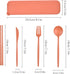Travel Utensils with Case, Reusable Utensils Set with Case, Lunch Box Utensils Set Portable Utensils Set for Lunch Box School Picnic Travel Campin...