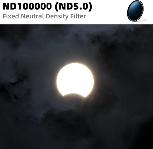 49mm ND100000 Filter, Slim 16.6-Stop Fixed Neutral Density ND Filter 49mm for Camera Lens...