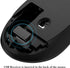 MiraCase Comfortable 2.4 GHz Long Range Silent Wireless Mouse | 1600 DPI | 30ft Working Distance | Battery Included | Black...