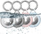 COOLQO IPX8 Waterproof Airtag Holder Compatible with Apple AirTags, AirTag Case Keychain Air Tag Holder, Hard PC AirTags Key Ring Cases Tags Chain...