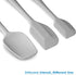 Silicone Spatula 3-piece Set, Ergonomic Handle High Heat-Resistant Spatulas, Non-stick Rubber Spatulas with Stainless Steel Core, Light Grey...