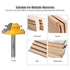 45 Degree Lock Miter Router Bit 1/4 Inch Shank.Woodworking Tools Joint Router Bits?Wood Milling Cutter Glue Joint Tools Set (1/4inch Shank, 1-3/8"...