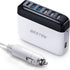 BESTEK Multi Ports USB Car Charger, Fast Charge 86W 9A Quick Charge 3.0 & USB-C PD Car Charger Adapter with Smart Identification for Cell Phones, ...