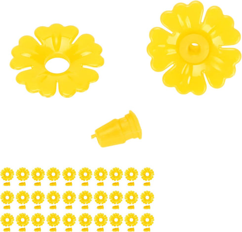 30 Set Hummingbird, Hanging Bird Feeding Ports star shaped flexible Feeder Flowers perky replacement hummingbird Replacement Parts Garden Supplies...