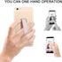 Phone Strap, CISID 4 Pcs Phone Finger Holder Back of Phone Grip with Stand Suitable for iPhone Samsung and Most Smartphones(Black Black Silver Ros...