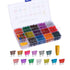 130PCS Standard Blade Car Fuse Assortment, SIM&NAT 1A 2A 3A 4A 5A 7.5A 10A 15A 20A 25A 30A 35A 40A Auto Medium Blade Fuses Kit - ATC/APR/ATO/ATS A...