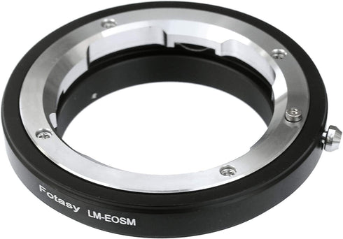 Fotasy Leica M Lens to EF-M Mount Adapter, LM Lense EOS M Adapter, Compatible with Canon EF M Mount Mirrorless Cameras EOS M M2 M3 M5 M6 M6 Mark I...