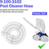 Pool Cleaner Hose 9-100-3102 6-Ft Replacement Polaris 360 Hose Pool Cleaner Pressure-side Cleaner 1-1/2" Diameter...