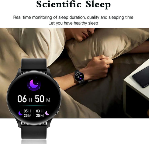 Smartwatch For Men And Women. 1.32'' Touch Screen Fitness Tracker With 20+ Sports Modes, Ip67 Waterproof Smartwatch With Heart Rate/Sleep Monitor/...