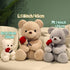 Teddy Bear Plush Stuffed Animal Valentines Day Teddy Bear with Rose,Sweet Bear Great Gift for Your Loved One,Girlfriend Kids Birthday, Valentine, ...