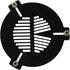 Astromania Bahtinov Mask Focusing Mask for Telescopes - FM60mm for a Tube Outer Diameter (OD) from 65mm-100mm - can be Mounted with The Brass Scre...