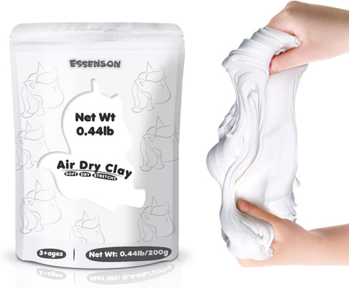 ESSENSON White Air Dry Clay, 7 Ounce Modeling Clay for Kids, DIY Molding Magic White Clay, Gift for Kids...