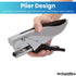 1InTheOffice Plier Stapler, Hand Held Stapler, 20 Sheet Capacity, Black/Gray, 1 Pack...