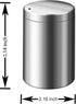 Stainless Steel Metal Toothpick Holder Dispenser Thickening Tooth Picks Lot Container with 500 Pieces Bamboo Round Toothpicks for Teeth and Appeti...