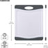 Farberware Nonslip Poly Cutting Board, 8x10-Inch, Gray and White...