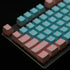 Carbon Miami PBT Doubleshot Shine Through ANSI Backlit Keycaps for MX Mechanical Keyboard Melody 96 KBD75 68 61 87 104 Keychron(Only Keycap) (Miam...