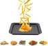 Small Baking Sheet Nonstick 9.45 X 7.09 Inch (Inner 7.5x6), 8 Inch Mini Cookie Tray Toaster Conventional Oven Pan No Warp No Rust Magnetic Bakewar...