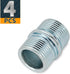 1 Inch / 25.4mm Metal Rack Connector - 4 PCS Shelving Threaded Pole Connectors for Extending Wire Rack Shelving...