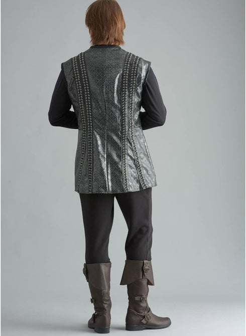 Simplicity Sewing Pattern S9593 AA Men's Coat, Jacket and Vest Costume, Size 38-44...