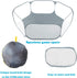 Small Animals Tent,Reptiles Cage,Breathable Transparent Pet Playpen Pop Open Outdoor/Indoor Exercise Fence,Portable Yard Fence (Grey)...