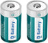2 Pack Rechargeable Lithium D Cell Batteries with USB 4 in 1 Charging Cable,1.5V LR20 D Size Battery Replacement for Toys...