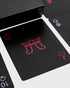 Luxury Plastic Playing Cards Waterproof Matte Black - Durable and Travel-Friendly with Hard Protective Case, Modern Minimalist Design, Professiona...