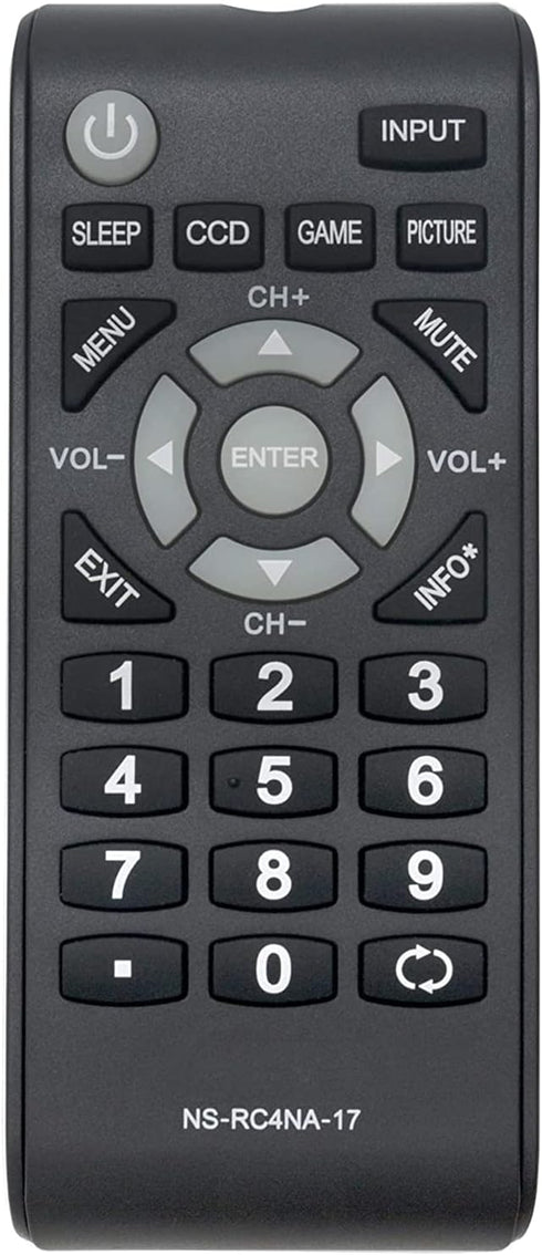 Beyution NS-RC4NA-17 Replacement Remote Control Fit for Insignia TV NS24D310NA17 NS-24D310NA17 NS24D510MX17 NS-24D510MX17 NS24D510NA17 NS-24D510NA...