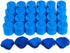 LANKER 500 PCS Blue Artificial Rose Petals with 24 PCS Bright Flickering Blue Flameless LED Tea Lights Candles for Valentine's Day and Romantic Oc...