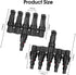Solar Panel Connectors T Branch Connectors Cable Splitter Coupler 1 Male to 5 Female and 1 Female to 5 Male, Solar cable connectors for residentia...