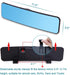 SkycropHD Anti Glare Rear View Mirror for Car, Clip on Wide Angle Panoramic Rearview Mirror Eliminate Blind Spots – Convex, Blue...