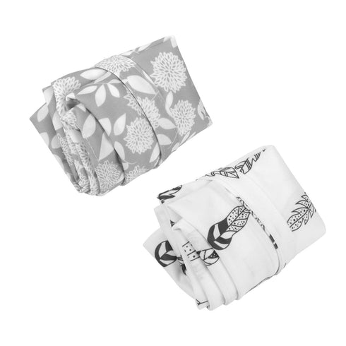 ALVABABY 2pcs Cloth Diaper Wet Dry Bags Waterproof Reusable with Two Zippered Pockets Travel Beach Pool Daycare Soiled Baby Items Yoga Gym Bag for...