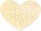 28 Piece Blank Heart Puzzle to Draw on, Blank Puzzle Heart Shape with Puzzle Tray, Make Your Own Wooden Jigsaw Puzzles for Crafts & DIY, Custom Pu...