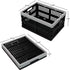 16 L Plastic Folding Storage Crates, Collapsable Plastic Crate, 2 Packs...