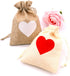 pankdream 10-Pack Herat Burlap Bag Storage Bags with Drawstring Closure for Jewelry DIY Craft Wedding Christmas Shower Party Favor...