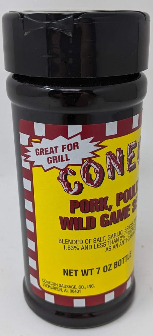 Conecuh Pork, Poultry, and Wild Game Seasoning, 7 Ounce Bottle, from makers of Conecuh Sausage Company...