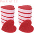 Heart Shaped Sponge, Dual-Sided Kitchen Scrubber for Washing Dishes, Pots, Pans and General Household Cleaning, Pink (12 Pack)...
