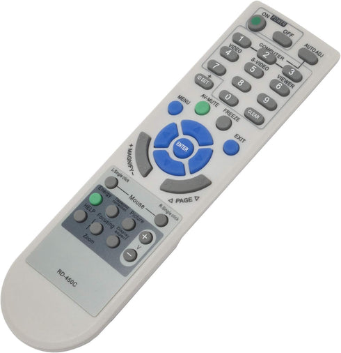 RD-450C Remote Control Replace for NEC Projector NP100, NP110, NP110+, NP115, NP115+ NP1200, NP210, NP210+, NP215, NP216 NP2200, NP300, NP300+, NP...