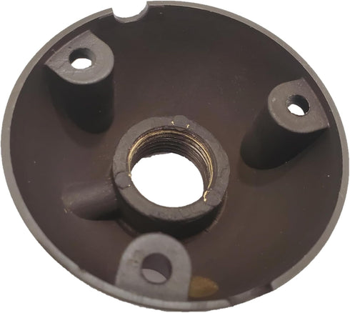 Brass Mounting Plate, Heavy Duty Surface Flush Mount for Low Voltage Outdoor Landscape Lighting, Easy to Install, ?Solid Metal Construction...