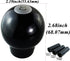 Abfer 8 Ball Shift Knob Car Gear Shifter Knobs Aluminum Stick Shifting Lever Transport for Most Manual Truck Vehicle (Black)...