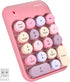 MOFII Wireless Number Pads - Pink Numeric Keypad 18 Keys USB 2.4G Round Keycap Colorful Extensions Keypads, Financial Accounting Portable Numpad 1...