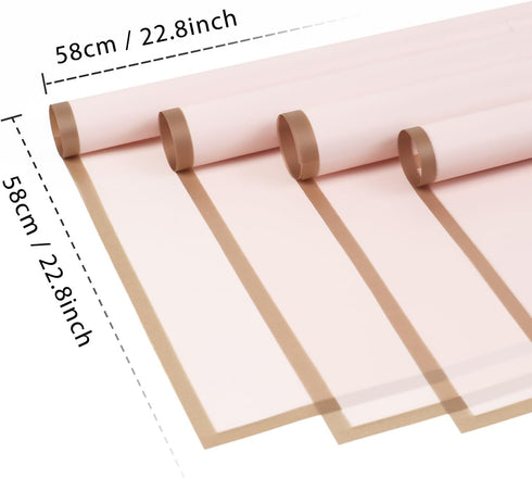 FUHITIM 20 Sheets Flower Wrapping Paper - Waterproof Floral Bouquet Packaging Paper for DIY Crafts?Florist Supplies Packaging Paper for Wedding Bi...