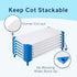 Cot Sheets for Daycare, Standard Size Daycare Cot Sheet, 23" x 51" Toddler Cot Sheets, Breathable Microfiber Sheet Cover for Preschool Nap Cot...